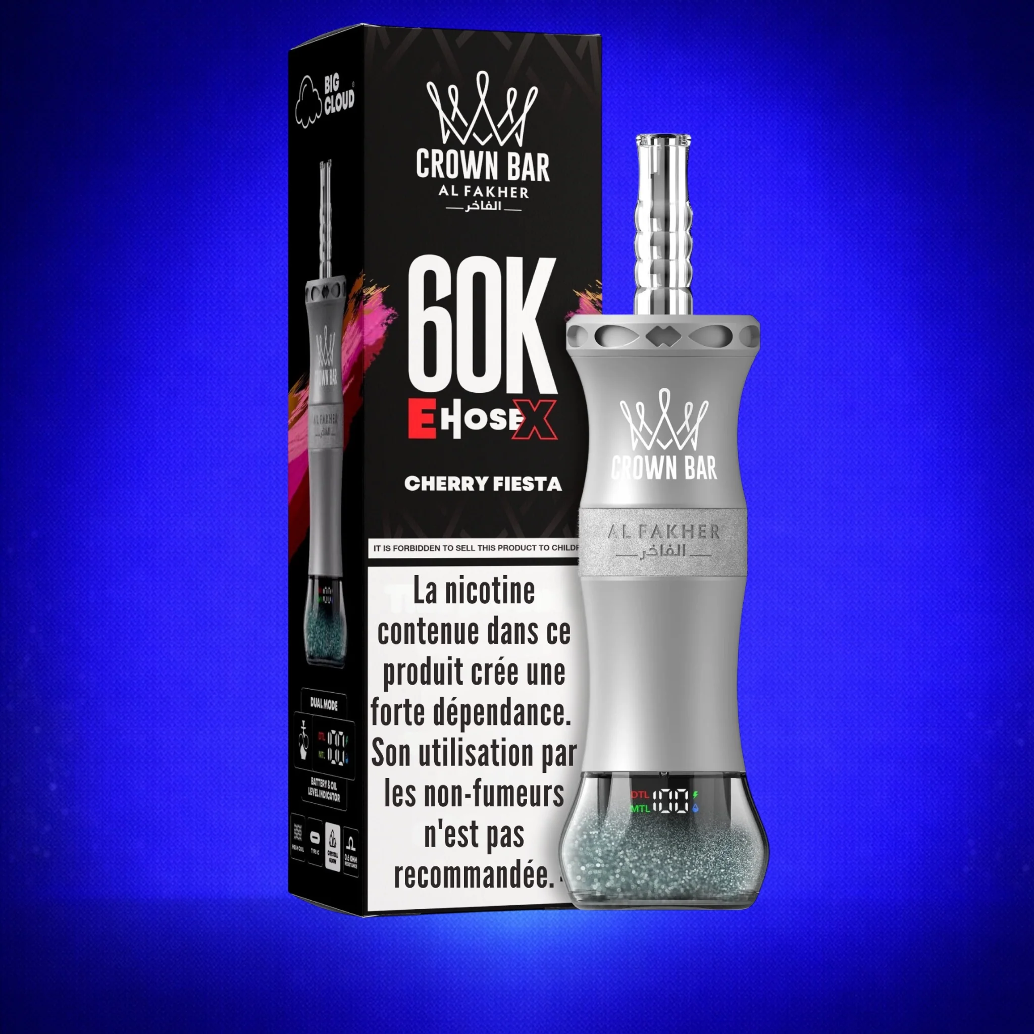 Puff Al Fakher 60K E-HoseX Crown Bar - Image 5