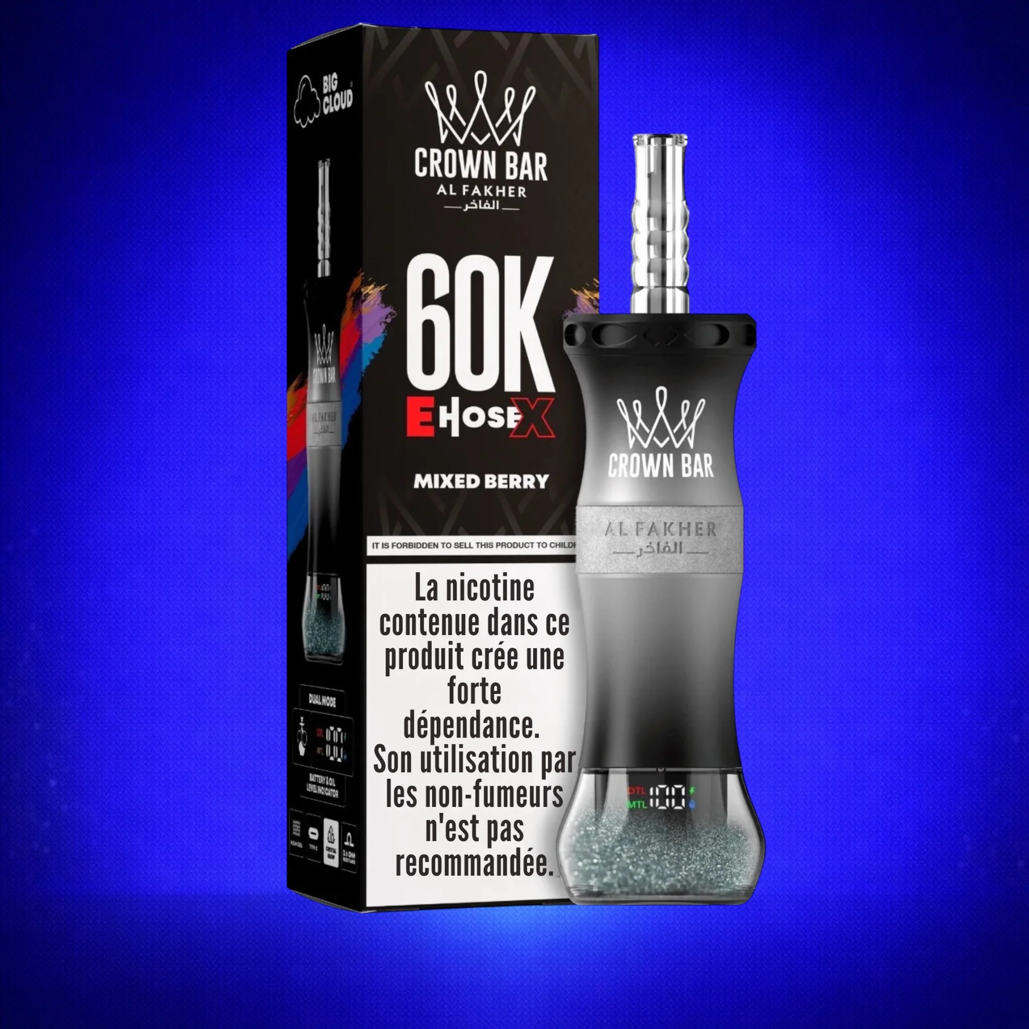 Puff Al Fakher 60K E-HoseX Crown Bar - Image 8