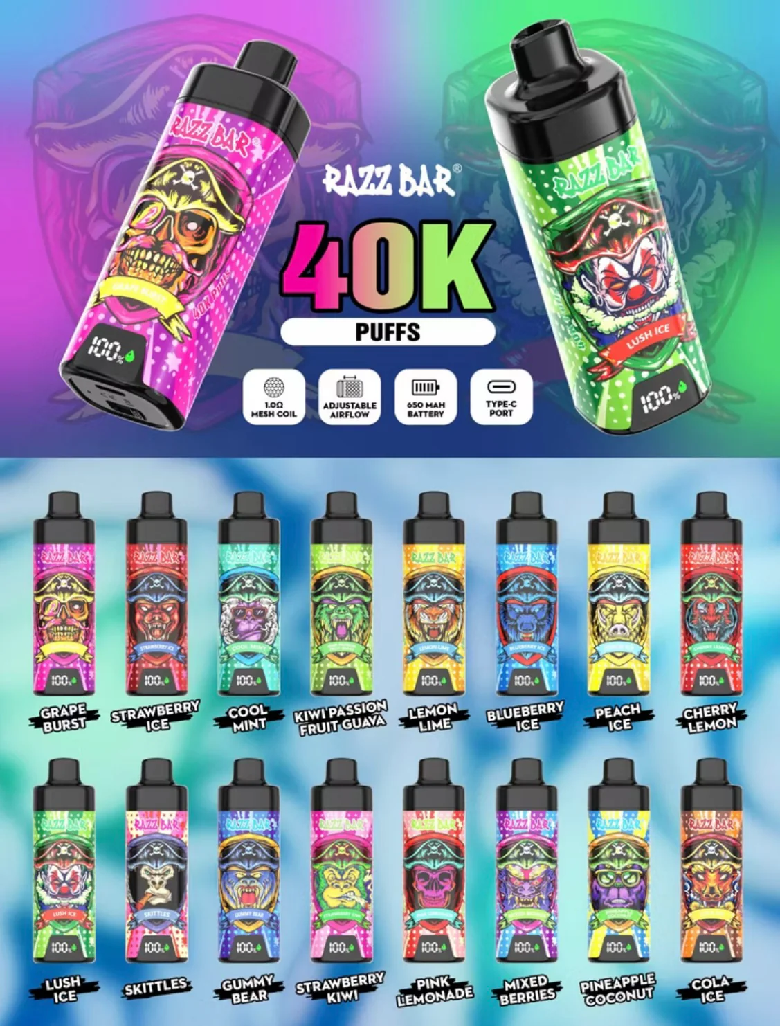 Puff RAZZ BAR 40K - Image 8
